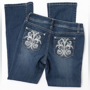 Y2K Embroidered Bootcut Jeans APT. 9